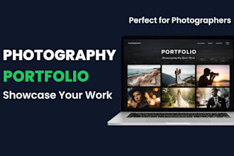 design a modern photography website in wordpress