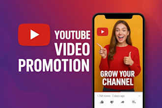 do organic youtube video promotion with views