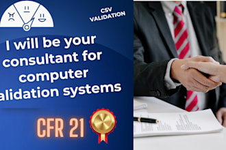 be your consultant in computer validation system