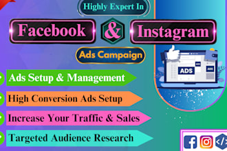 do facebook and instagram ads campaign, fb ads manager, fb advertising properly