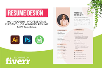 write professional ats resume CV writing cover letter and optimized