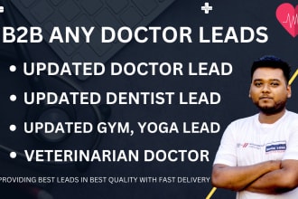 do b2b lead generation doctor lead, business lead, linkedin email list building