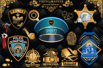 create amazing army, police logo and military patch