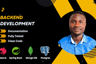 develop rest api using nestjs or spring boot