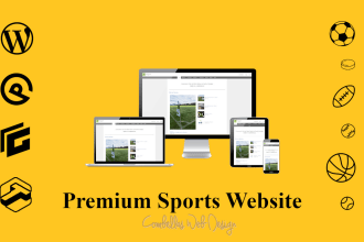 develop and design your premium sports website