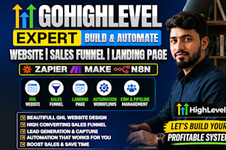 do gohighlevel setup, ghl sales funnels page, ghl automation workflow, ai bot