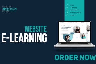 develop your elearning, lms, education online course website