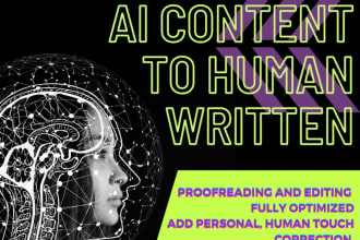 rewrite, edit, proofread and humanize your chatgpt or ai generated content