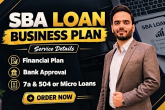 create sba loan business plan and financial plan for banks