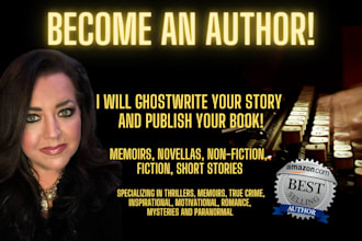 write your amazon book, novella, memoir, or short story