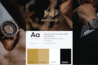 design your brand identity with brand style guide and logo