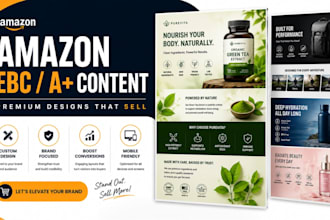 do amazon ebc design, amazon a plus content and product description