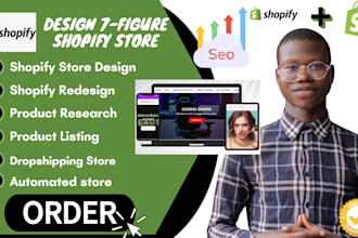 design profitable one product shopify store, shopify dropshipping store setup