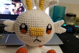 make a crochet stuffed animal of your choice, within reason