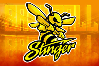 design energetic baseball, football, basketball or other sports team logo