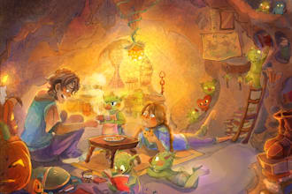 draw book illustrations for your novel