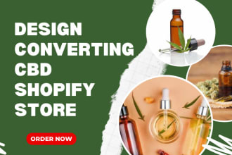 design 7 figure cbd cannabis marijuana helm dropshipping shopify website store