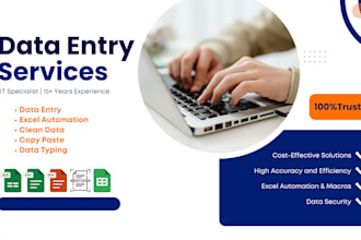 do accurate data entry and spreadsheet cleanup