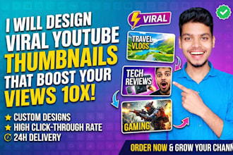 design an amazing clickbait youtube thumbnail