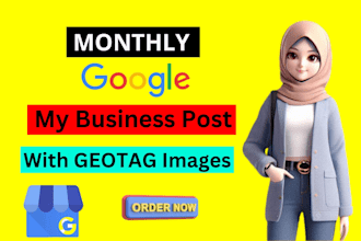 do monthly gmb post 30 content with geotag photos for local ranking