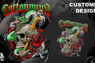 creat custome tshirt design for merch or brand