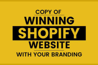 copy, clone duplicate any shopify store
