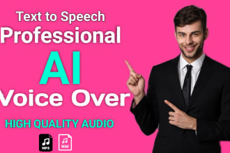 provide an american and british male and female realistic ai voice over