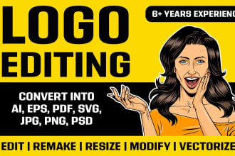 design redesign refresh recreate modify update vectorize fix your logo