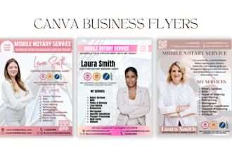 create professional notary flyer