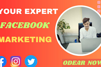 do facebook marketing ,business promote your