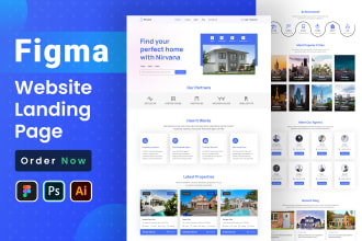 design figma website landing page ui ux design