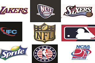 make custom NFL, nba, ncaa, nhl, ussf, nsa, mlb, ufc, parody logo