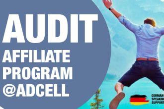 audit, optimize, setup or manage your adcell affiliate account