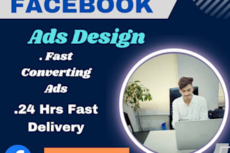 do high converting facebook ads design, banner ads design,