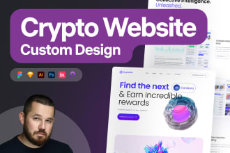 do crypto figma website design or mobile app UI UX