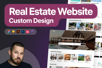 do real estate, booking, hotel figma website design