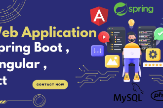 create web application using spring boot , angular
