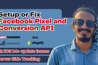 setup or fix facebook pixel and conversion API server side tracking with GTM