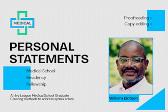 improve grad school, med school, pa school, mba, residency personal statement