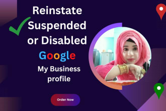 reinstate and fix suspended or disabled google my business profile