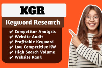 do best kgr keyword research with competitor survey