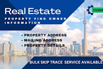 do real estate property owner data find all US estate