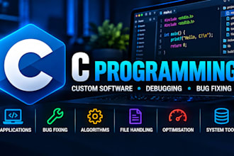 develop, debug and fix c programs and software applications