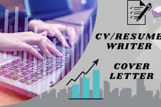 create UK, US, canada, europe, CV writing UK and cover letter