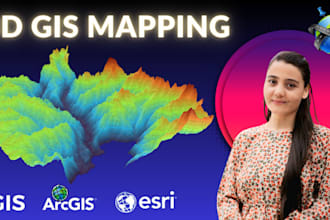 do professional cartography and gis mapping for reports, research , print