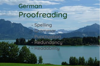 proofread german texts, essays or books fast and effective