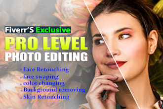 color change face swap any photo editing and photoshop work