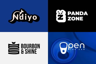 design a custom typography wordmark or text based logo for your brand