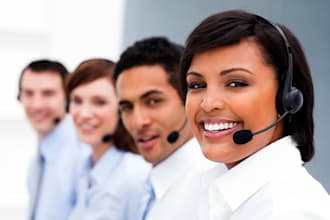provide customer support, live chat and call center services
