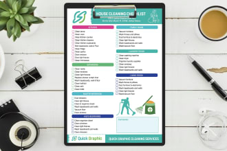 design your cleaning checklist